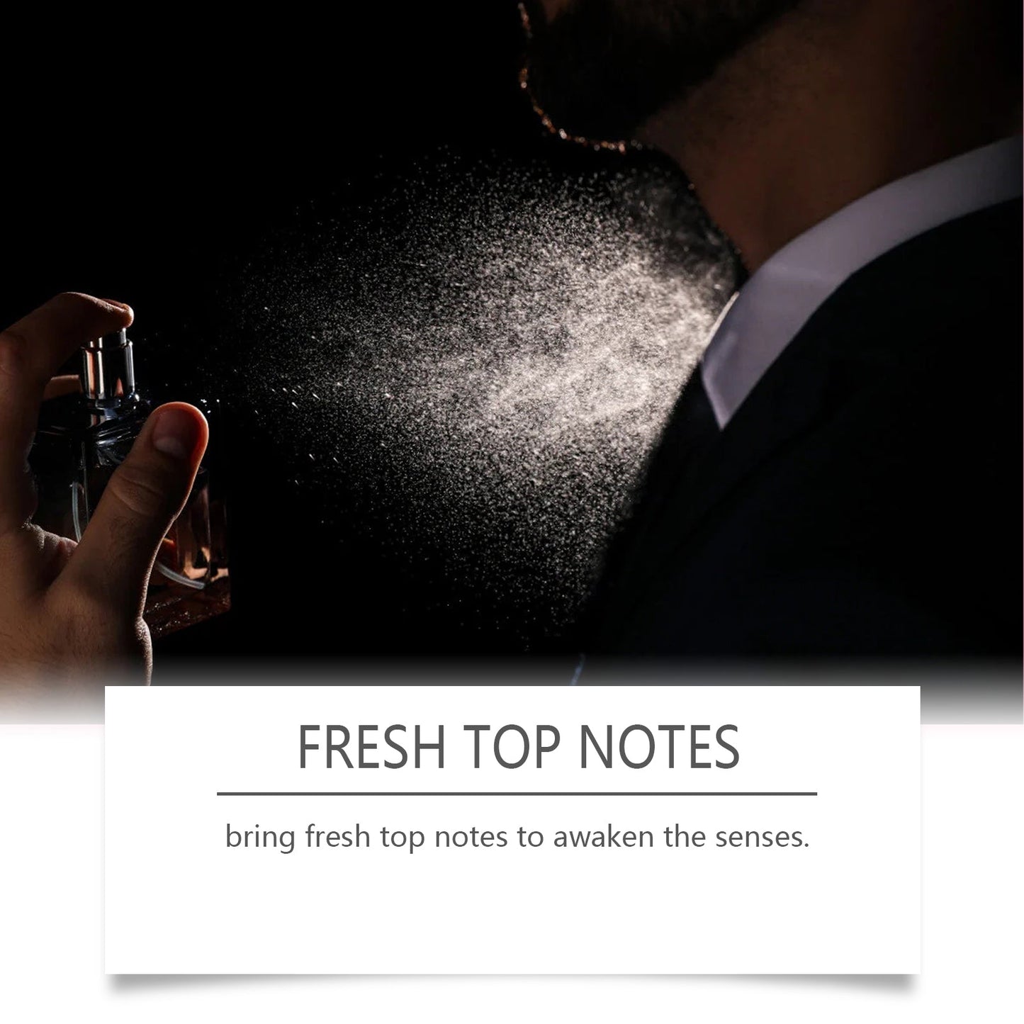Amber Wood Perfume Spray Fresh Scent Exudes Charm Amber Natural Light Long-Lasting Portable Perfume