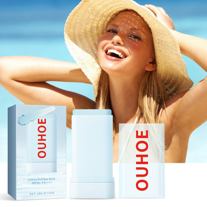Cotton Soft Protective Rod, Summer Outdoor Resist Uv Moisturizing Refreshing Non-Sticky Comfortable Skin Feeling