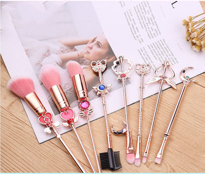 Sailor Moon Makeup Brush Tool Set Unicorn Wet and Wild Anime Peripheral Gifts