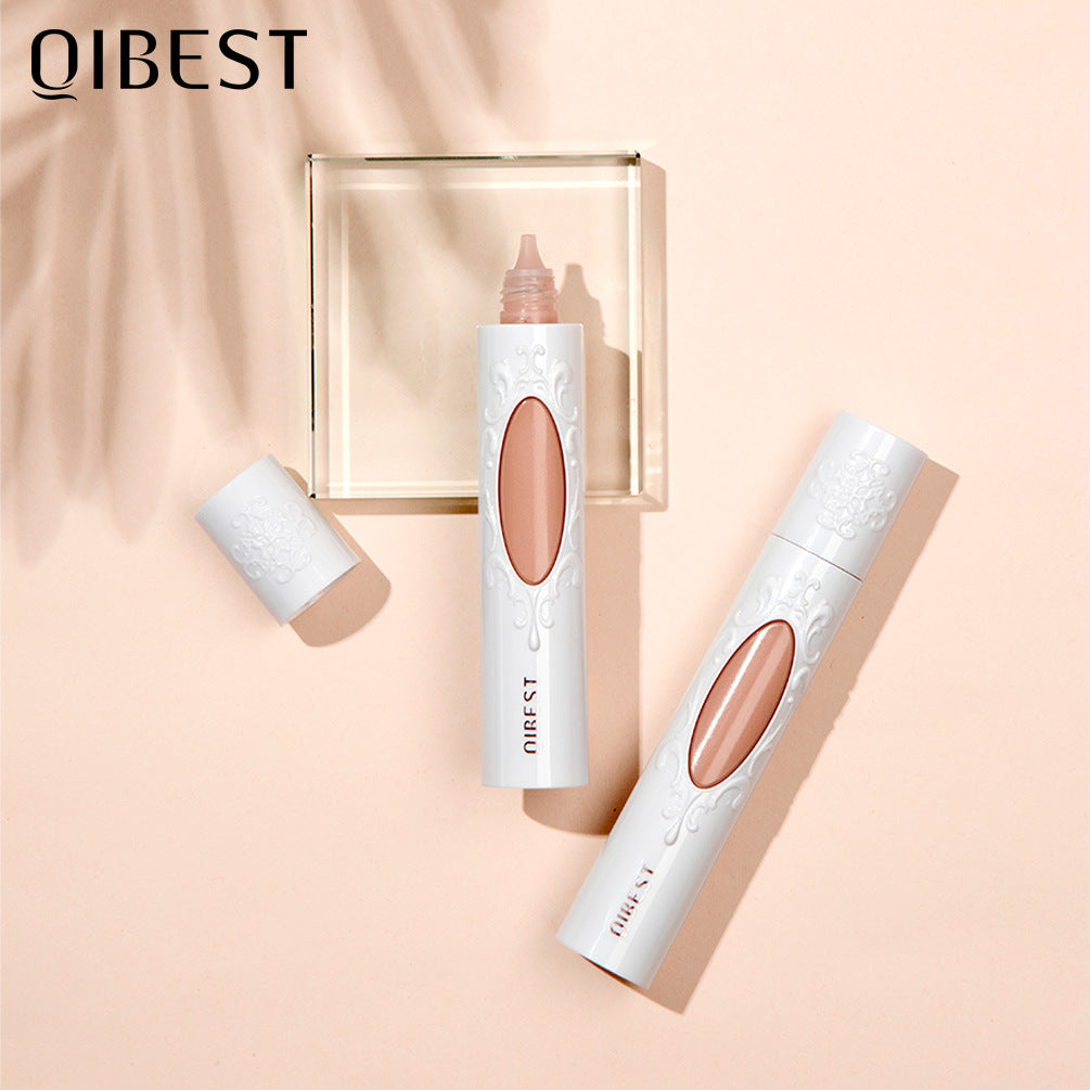 QIBEST Liquid Foundation Long-lasting Concealer Moisturizing Brightening Matte Natural Liquid Foundation Nude Makeup Conditioner