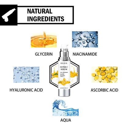 Super C Serum, Refresh The White Skin Hydrating Moisture Soft Delicate Skin Essence