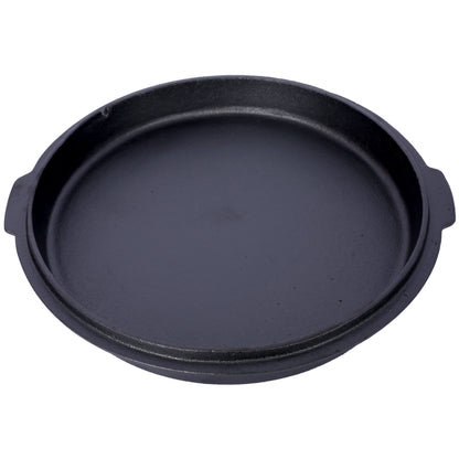 ast iron Dutch oven with lid, outdoor camping deep pot, used for camping, cooking, barbecue and leg rest, 8 Quart