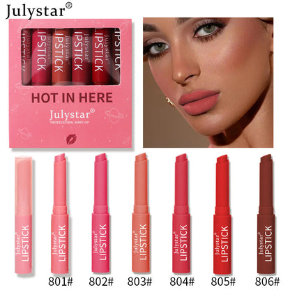 Velvet Foggy Lipstick Cover Box Matte Color Fast Candy Lipstick