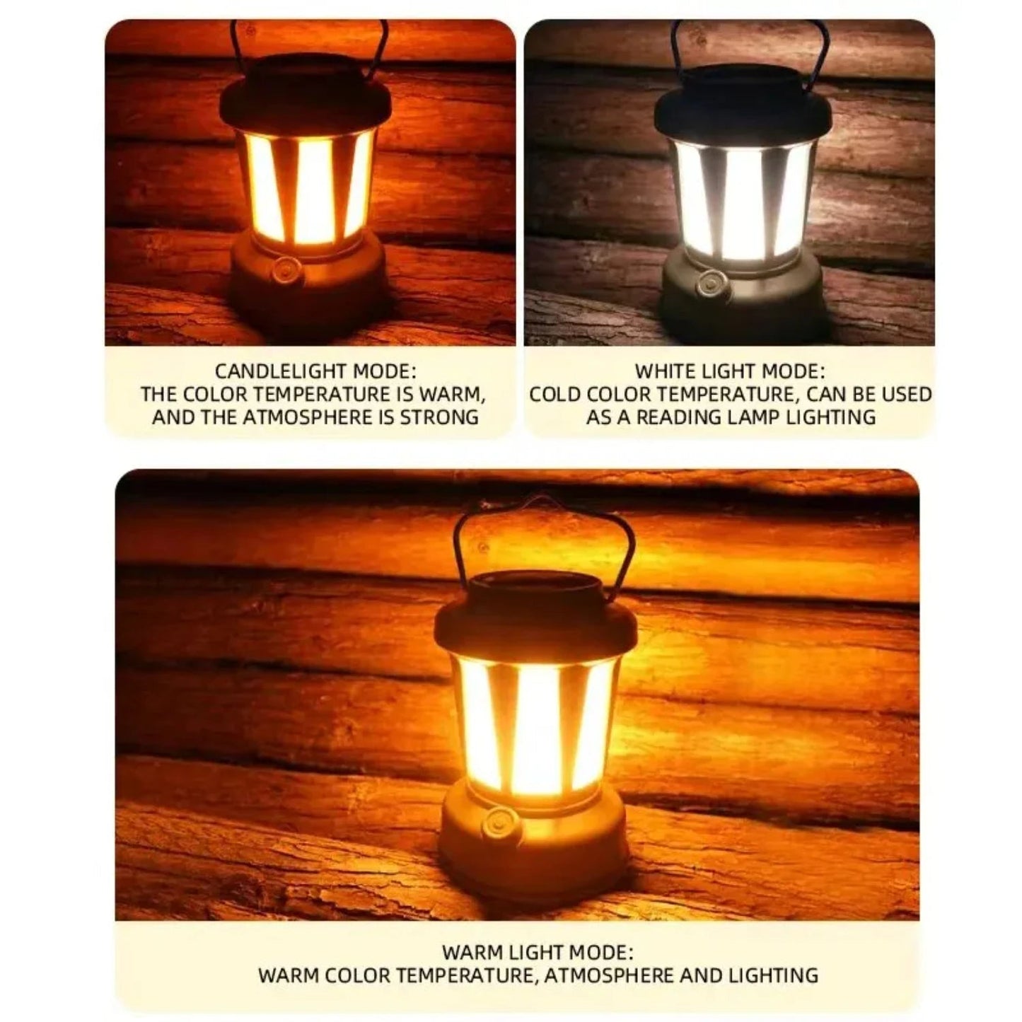 Outdoor solar rechargeable camping light, multifunctional LED strong light charging camping atmosphere tent light