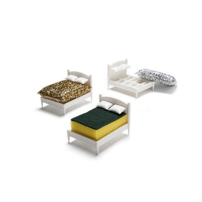 Creative cleaning cloth sponge storage small bed design cleaning cloth storage rack kitchen drainage storage rack