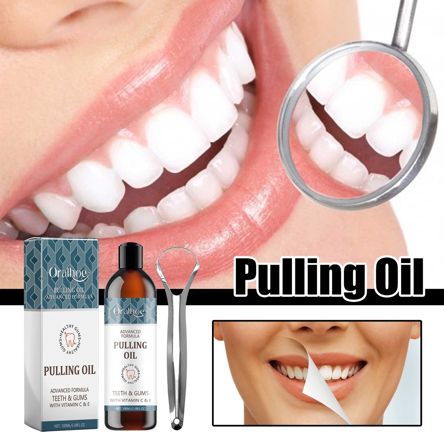 Puling Oil, Clean Mouth Odor Tartar Very Well Protect Teeth And Fresh Breath