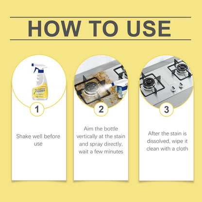 Multi-Purpose Cleaner Kitchen Oil Stain Remover Floor Cleaner Multi-Function Gentle Cleaning