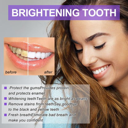V34 Purple Toothpaste, Repair Teeth Mouth Clean Breath Fresh White Toothpaste