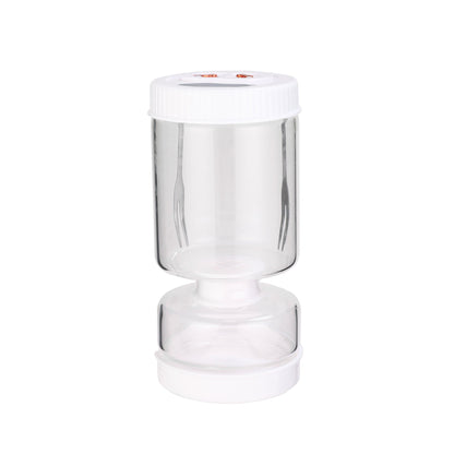 Circular Fifth Generation Dry-Wet Separation Pickle Jar: Sand Timer Glass Container