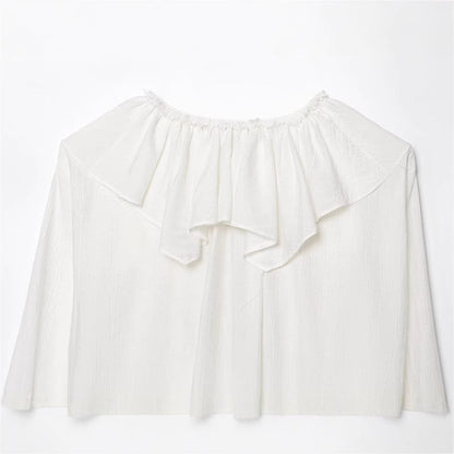 Style Women's Fashion Casual Long Sleeve Layered Decorative Shirt
