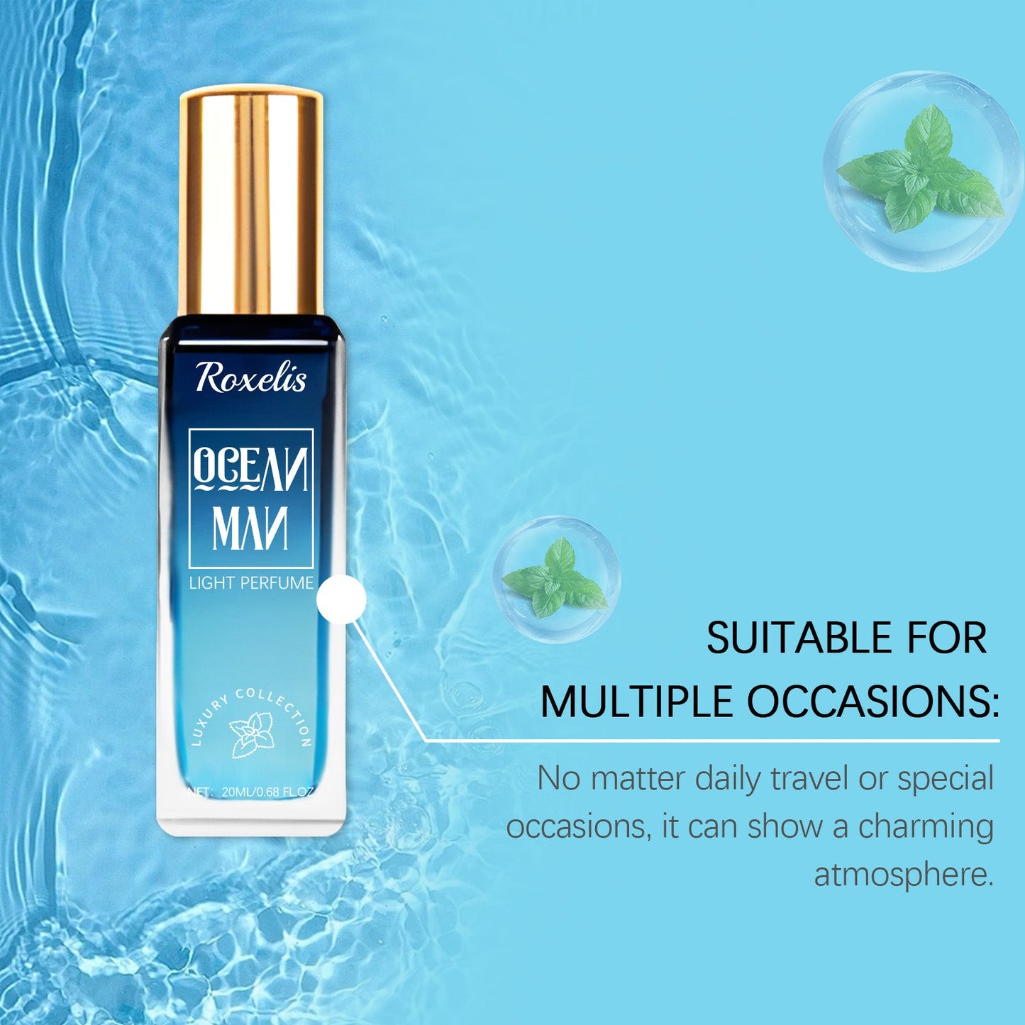 Ocean Fresh Luxury Eau De Toilette Natural Fragrance Elegant Romantic Couple Dating Niche Lasting Perfume Spray