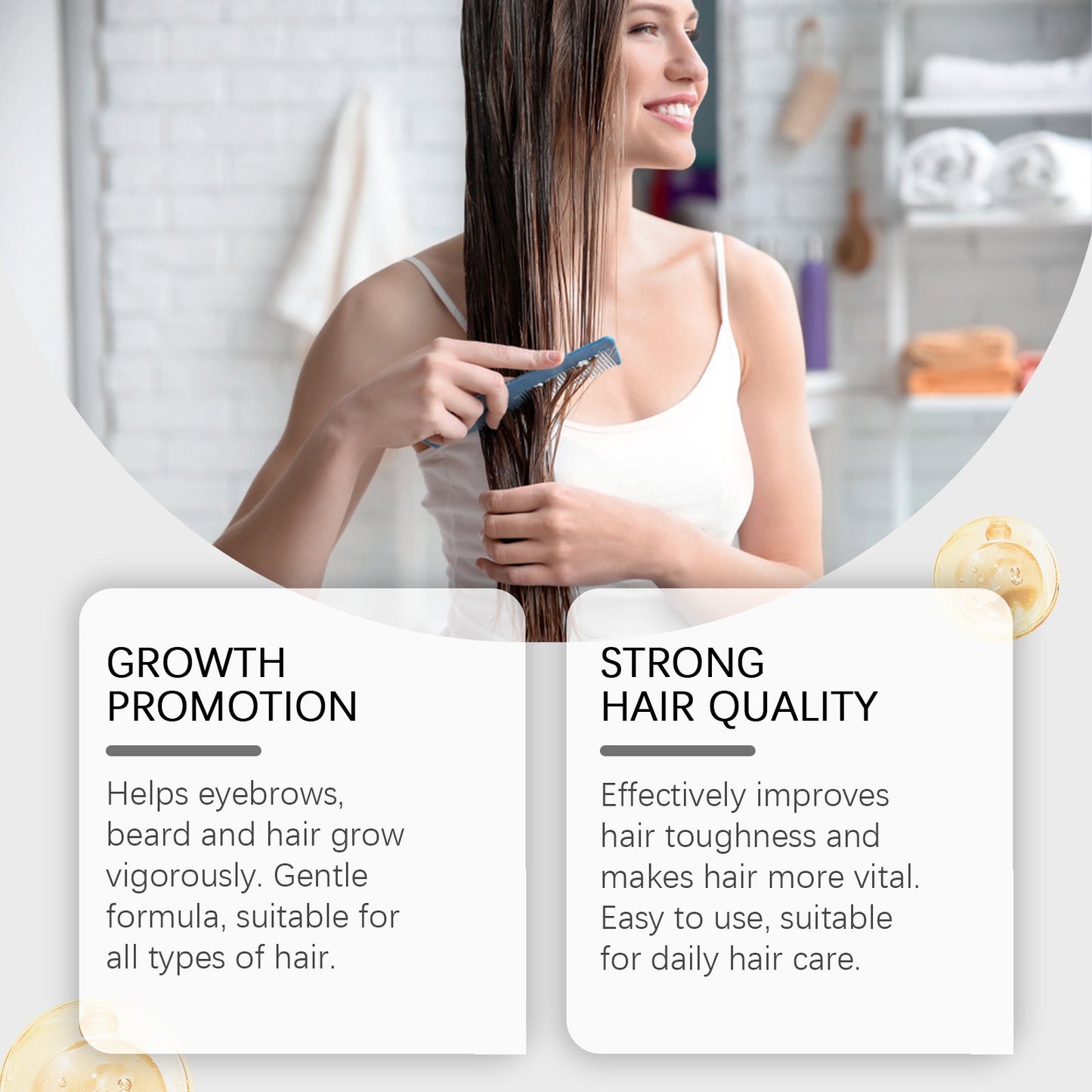 Castor Oil Hair Conditioner Nourishes And Moisturizes Hair Care Soft And Glossy Daily Massage Treatment Oil