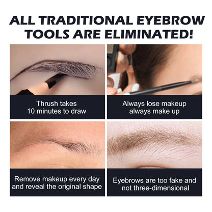 Eyebrow Powder Set Makeup Natural Lasting Waterproof Not Easy To Decolorize Dizzy Lazy Seal Eyebrow Powder Set