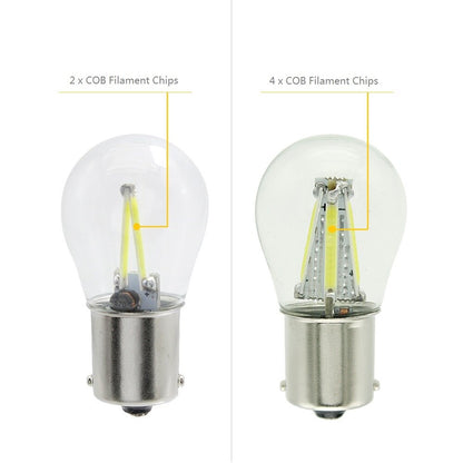 1pcs 1156 P21W BA15S 1157 BAY15D COB LED Filament Chip Car Brake Lights Auto Reverse Bulb Parking Lamp 12V Red White Yellow