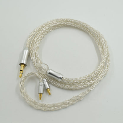IE40PRO 8-core single crystal copper silver plated upgrade cable replacement cable headphone audio cable