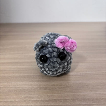 Chenille singing sad hamster keychain pendant Hamster emotional comfort doll