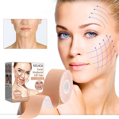 Myofascial Face Tightening Band, Face Anti-Sagging Lift Chin V-Shaped Face Breathable Face Lifting Tape