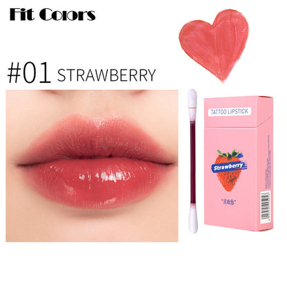 Cigarette Case Cotton Swab Lip Glaze Dyed Lip Liquid Disposable Non-Stick Cup Liquid Lipstick