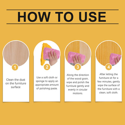 Beeswax Furniture Polishing Paste, Multi-Purpose Beeswax Home Cleaning And Maintenance Furniture Care Polish