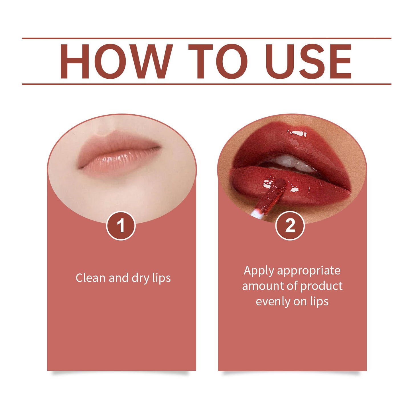 Lip Glaze Lip Moisturizing Color Bright Color Lasting Non-Fading Non-Stick Cup Portable Moisturizing Lip Glaze