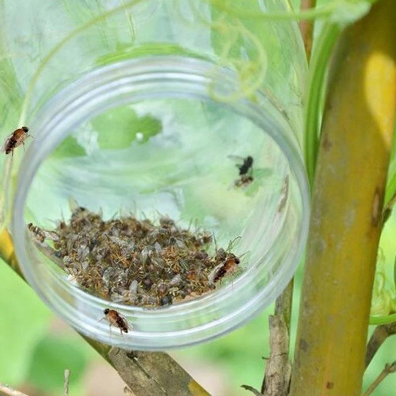 Fruit Fly Trap Killer Plastic Drosophila Trap Anti Fly Fruit Fly Killer Catcher Orchard Insect Trap Pest Control Products Drop