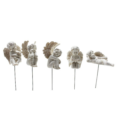 Angel plugin garden little girl resin flower decoration micro landscape garden statue