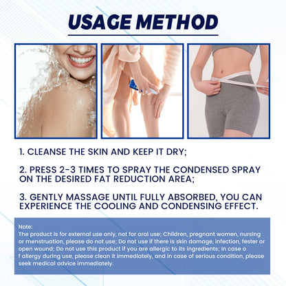 Body Shaping Condensation Spray, Anti-Orange Peel Moisturizing And Firming Skin Body Slimming Condensation Spray