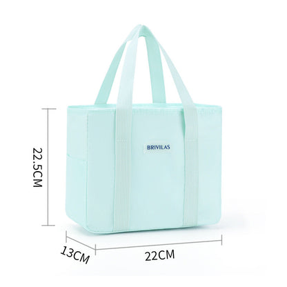 Simple style fresh ice pack commuter insulation lunch box bag lunch lunch bag