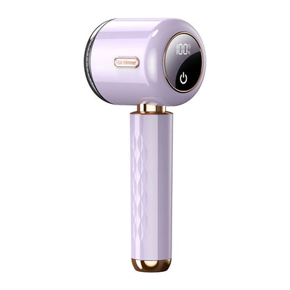 Fuzz Trimmer with Digital Display for Home Use, Rechargeable Sweater Defuzzer and Hair Remover 2-in-1