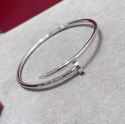 Precision Thick Plating Head and Tail Diamond Fashion Three-Circle Full Diamond Couple Bracelet