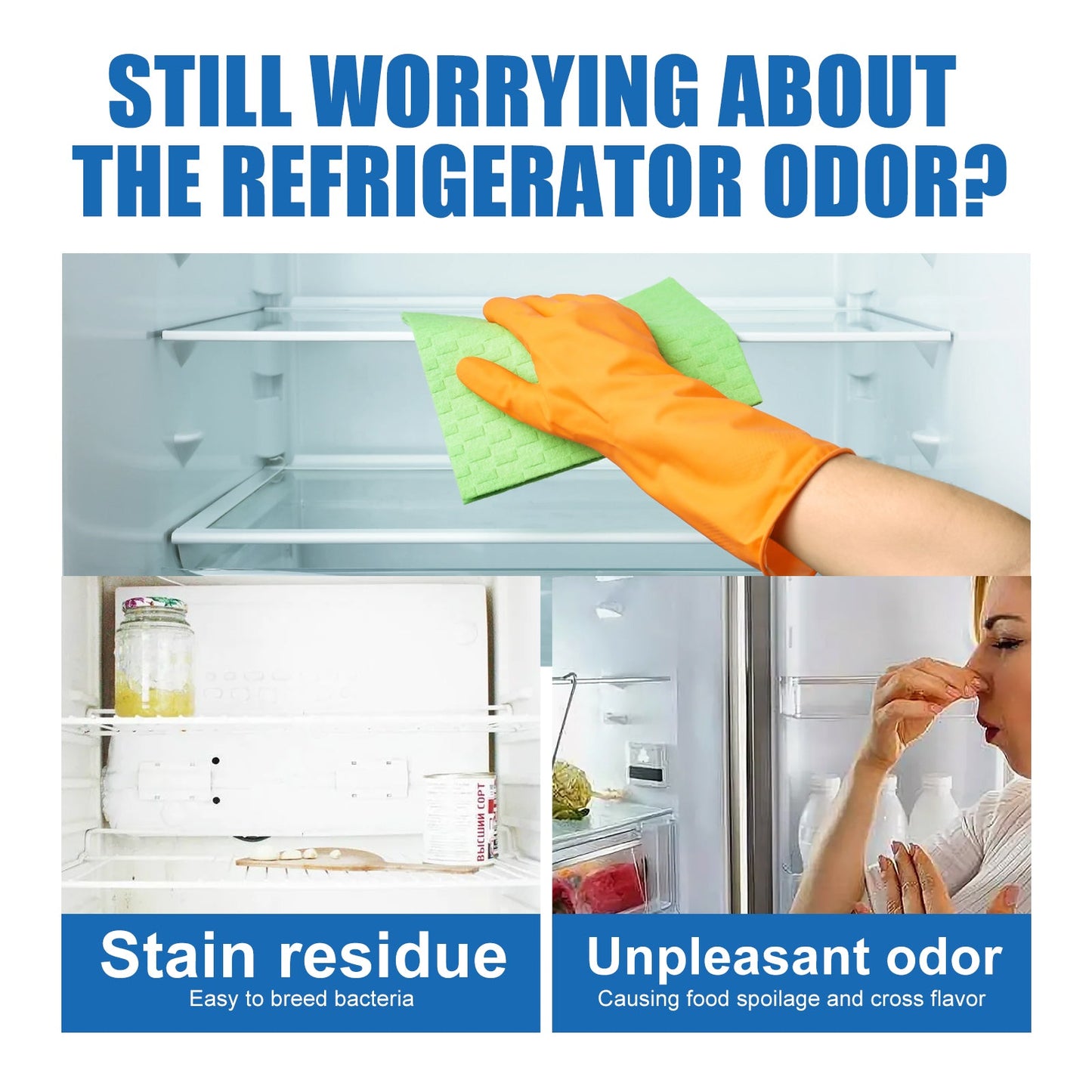 Refrigerator Cleaning Sheet Refrigerator Microwave Oven To Remove Oil And Odor Multi-Purpose Cleaning Sheet