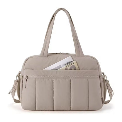 Large Capacity Carry-On Travel Duffel Bag for Women, with Shoulder Strap, Ideal for Weekend Overnight Trips and Sport Gym Use