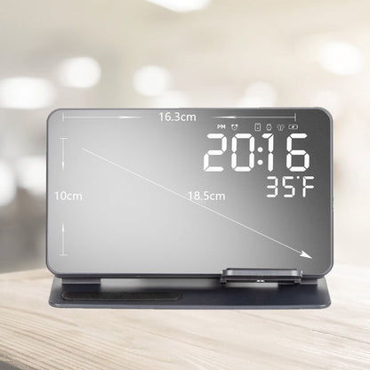 2-in-1 wireless charging time display alarm clock 15W thermometer wireless charging