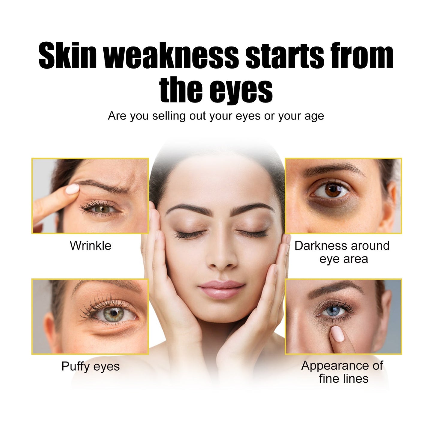 Collagen Gold Eye Mask Firming Eye Pattern Patch Overnight Dark Circles Under Eye Elastic Repair