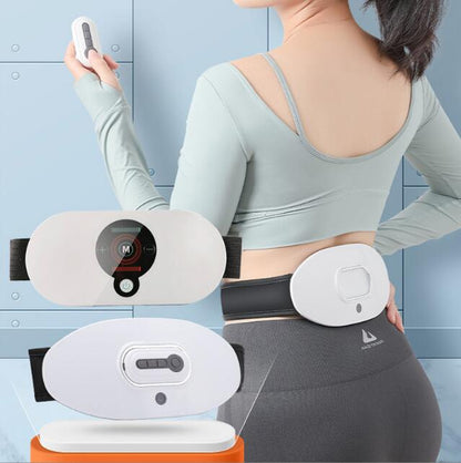 EMS Waist Massager Heating Pad for Back Pain Heat Belly Wrap Belt with 5 Modes Auto Shut Off for Lumbar Abdominal Leg Cramps