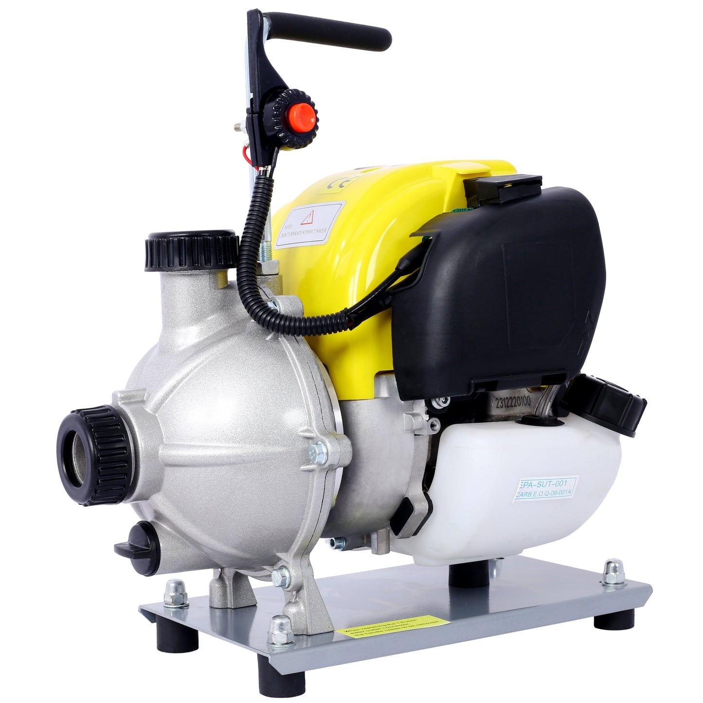 38CC four stroke gasoline water pump 1.5 "portable gas power delivery pump 8500r/min 10FT x 1" suction 1.5 "flat hose
