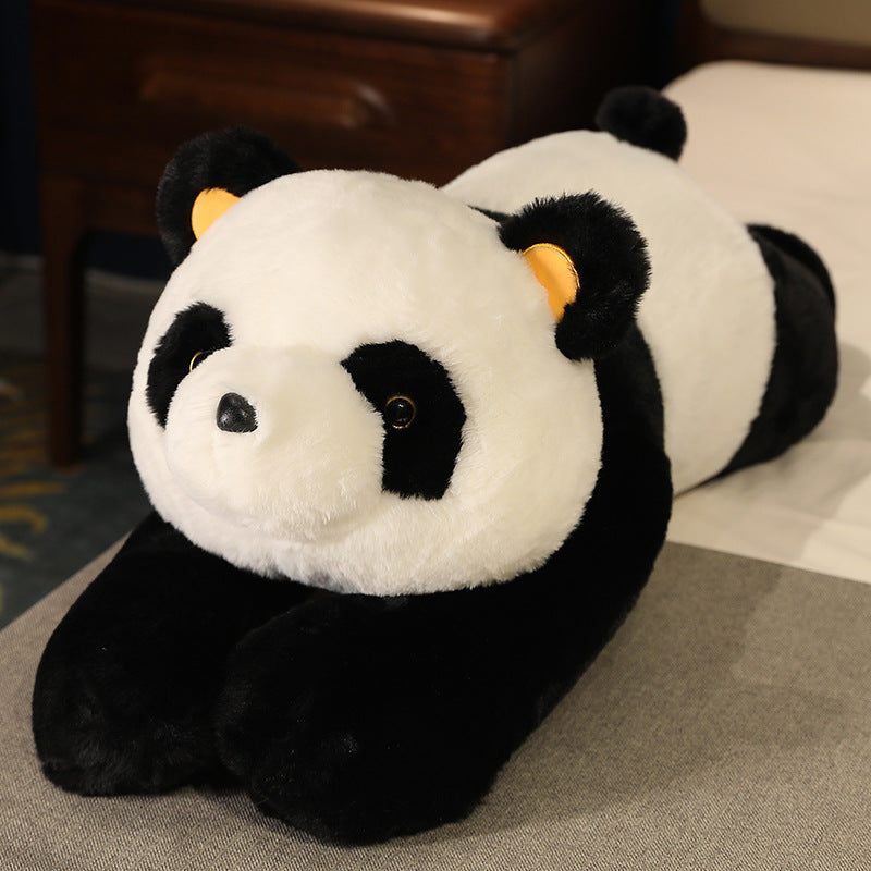 Lying down polar bear plush toy panda doll sleeping pillow doll
