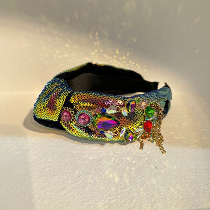 Retro and fashionable inlaid colored drill bit hoop