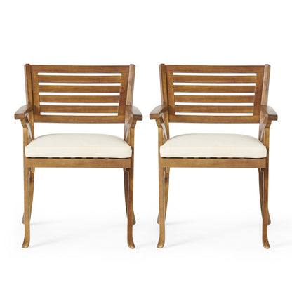 HERMOSA 5 PIECE WOOD DINING SET WITH CUSHIONS