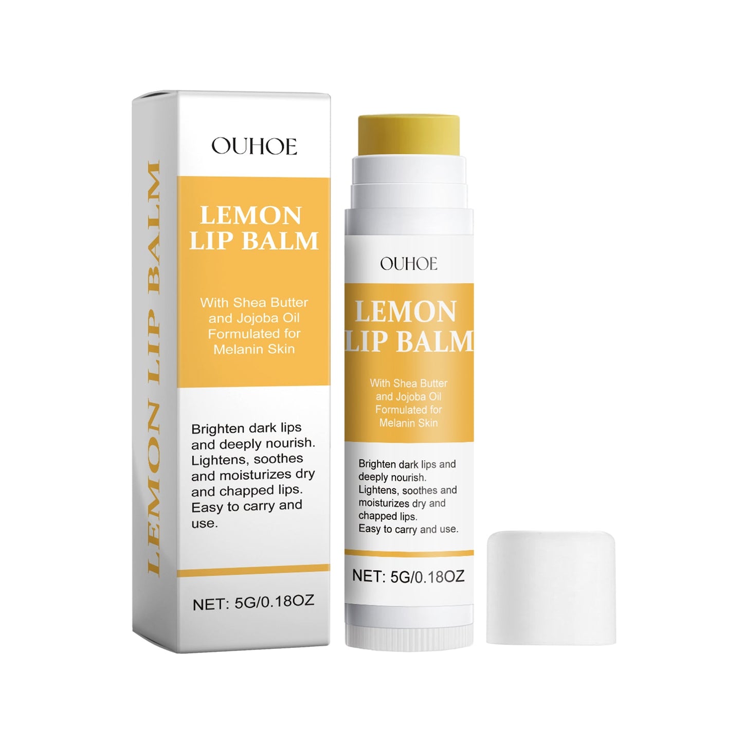 Lemon and Ginger Lip Balm Moisturize and Moisturize with Lemon and Prevent dry and cracking Nourishing Lip Balm