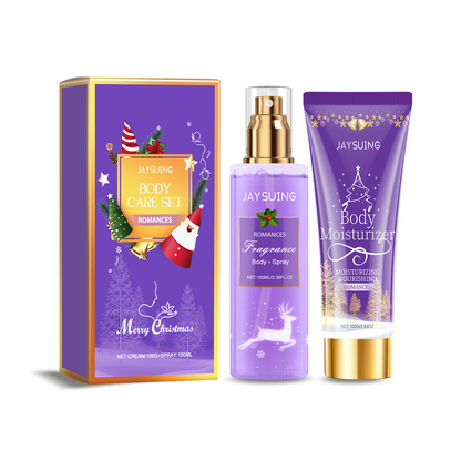 Christmas Perfumed Body Care Set, Deodorant Spray Body Lotion For Lasting Holiday Party Scent