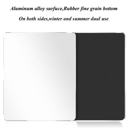 Aluminum Alloy Smooth Mouse Pad 240x180/300mm Hard Metal Slim Desk Mat Rubber Anti-slip Bottom Speed Control Mousepad For Gaming