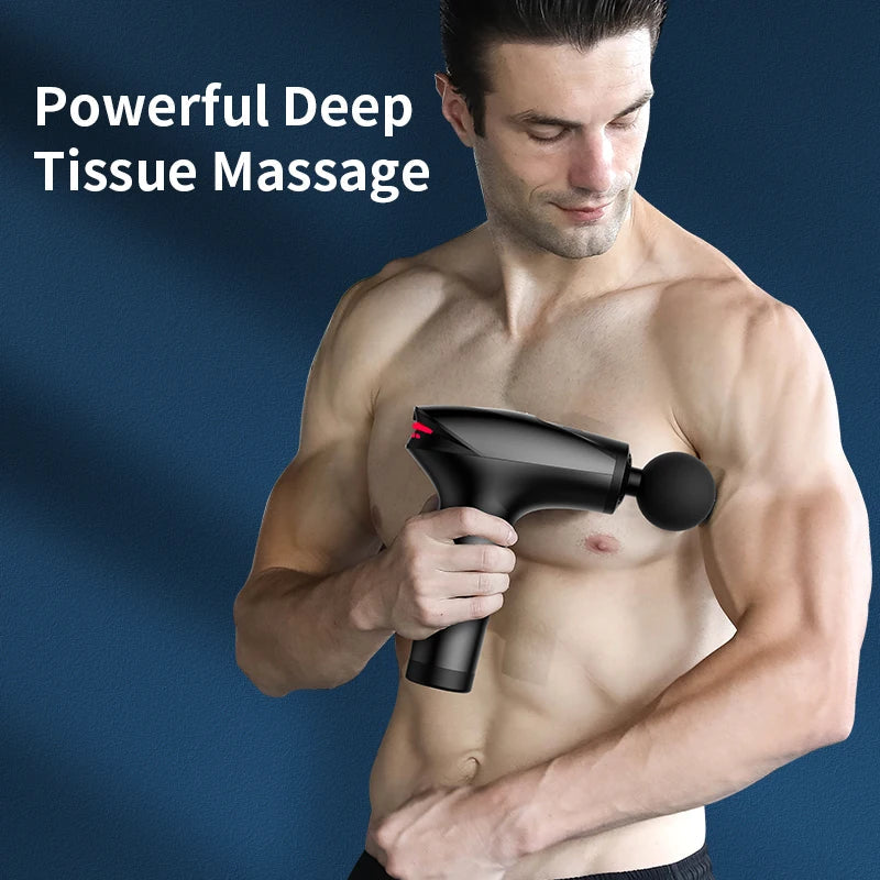 Icy Cold Compress Massage Gun Electric Percussion Pistol Massager For Body Neck Back Sport Deep Tissue Muscle Relaxation