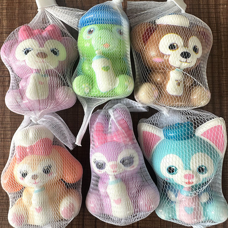 Netbag Egg Boy Party Pinch Music Stress Relief Toy Slow Rebound Ventilatory Artifact Cartoon Stress Relief Student Small Gift Item