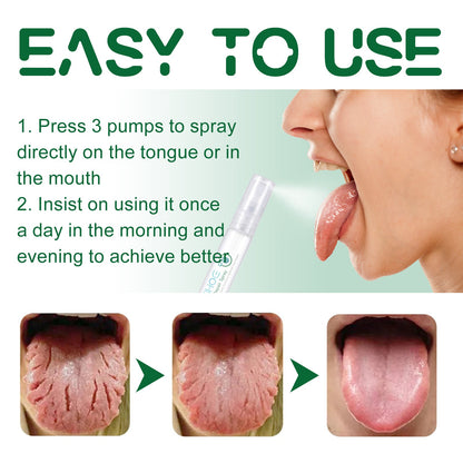 Tongue Repair Spray Repair Tongue Whitening To Relieve Dry, Cracked And Swollen Tongue Oral Care Spray