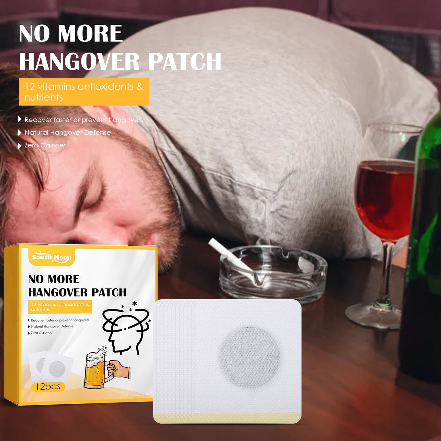 Hangover Cure Patch, Hangover Cure Party Hangover Cure Party Portable Maintenance Health Care Patch Point Patch