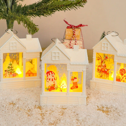 Christmas Gift LED Christmas Wind Light Electronic Candle Light Creative Night Light Christmas Tree Pendant Decorative Supplies