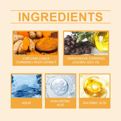 Turmeric Vitamin C Brightening Cream, Moisturizing Even Skin Tone Lighten Acne Mark Brightening Moisturizing Cream