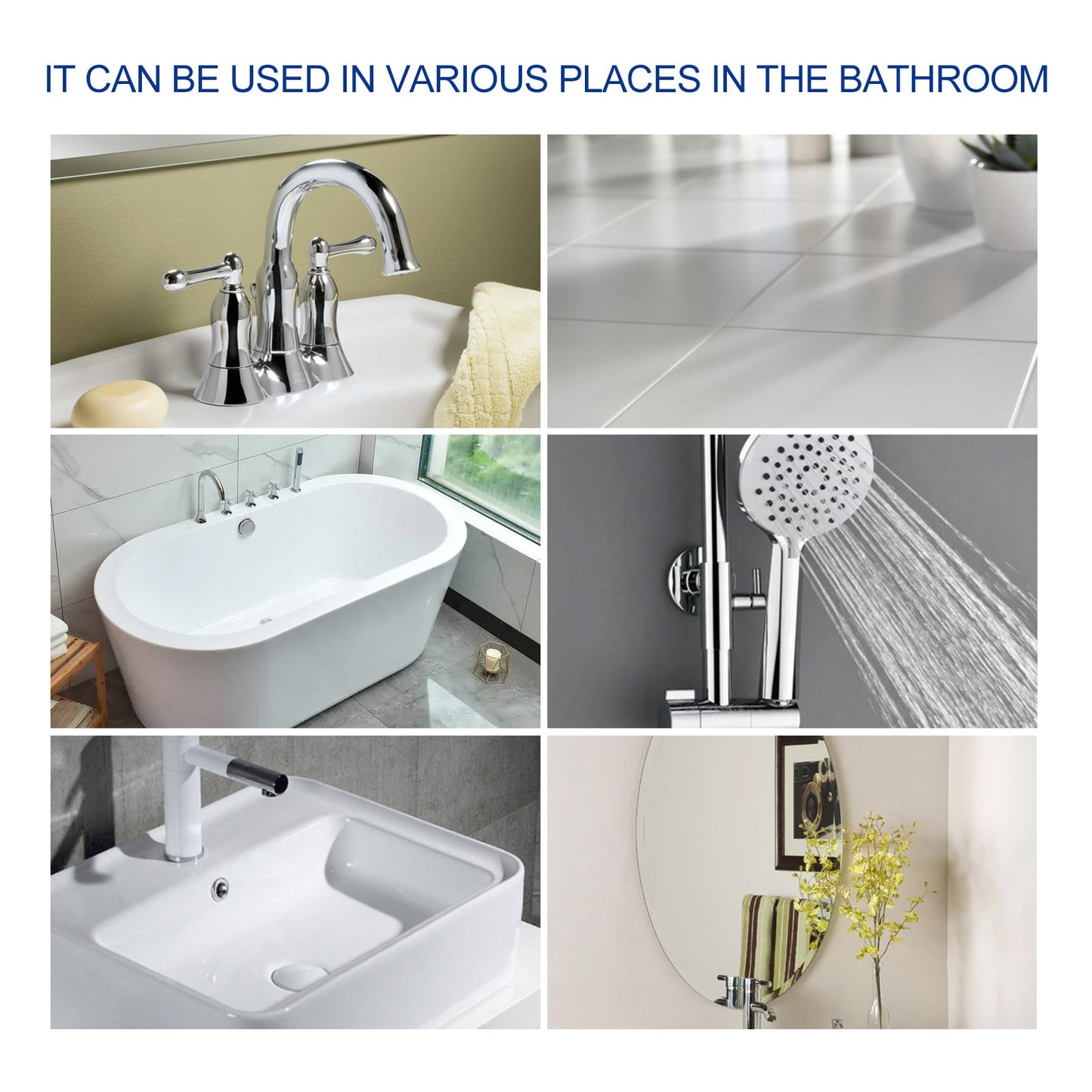Bathroom Cleaner, Shower Room Glass Scale Cleaner Stainless Steel Wash Basin Bathtub Decontamination