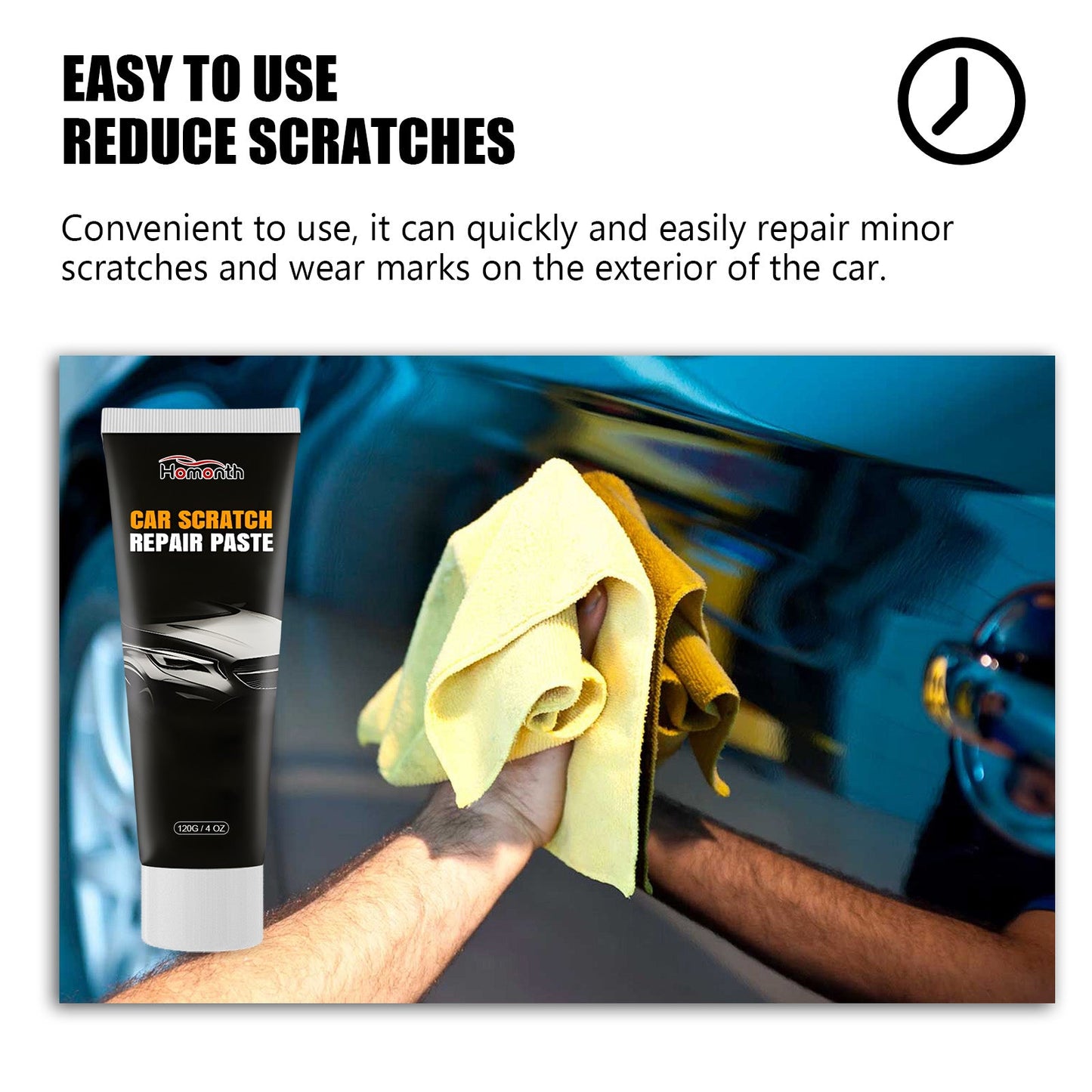Car Scratch Repair Paste, Automotive Finish Scratch Deep Repair Finish Polishing Reconditioning Cream